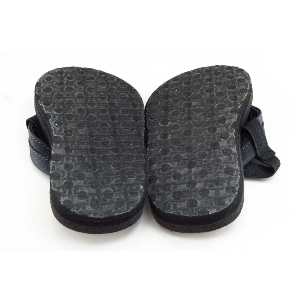Sanuk Toddler Boys 7-8 Medium Black Slingback‎ Synthetic